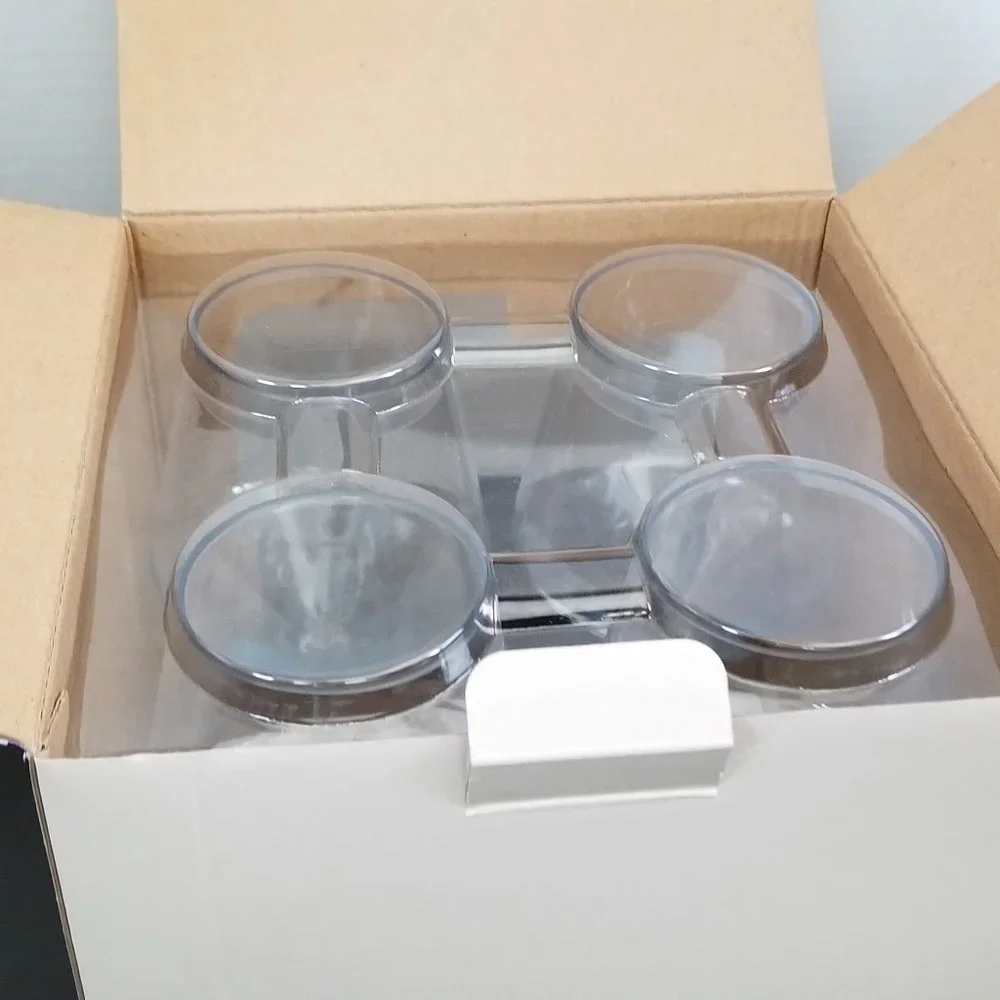 Nicole Miller Set of 4 Outdoor Blue/Teal Wine Glasses 16 oz. IOB - Picture 4 of 10